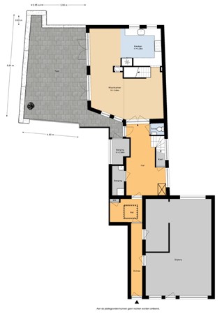 Floorplan - Dorpstraat 45, 3461 CP Linschoten